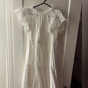 Ulla Johnson Cream Lace Blouse